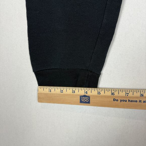 Google Athletic Sweatpants Men Medium Black Logo Russell Fleece Lined Drawstring - Picture 14 of 14